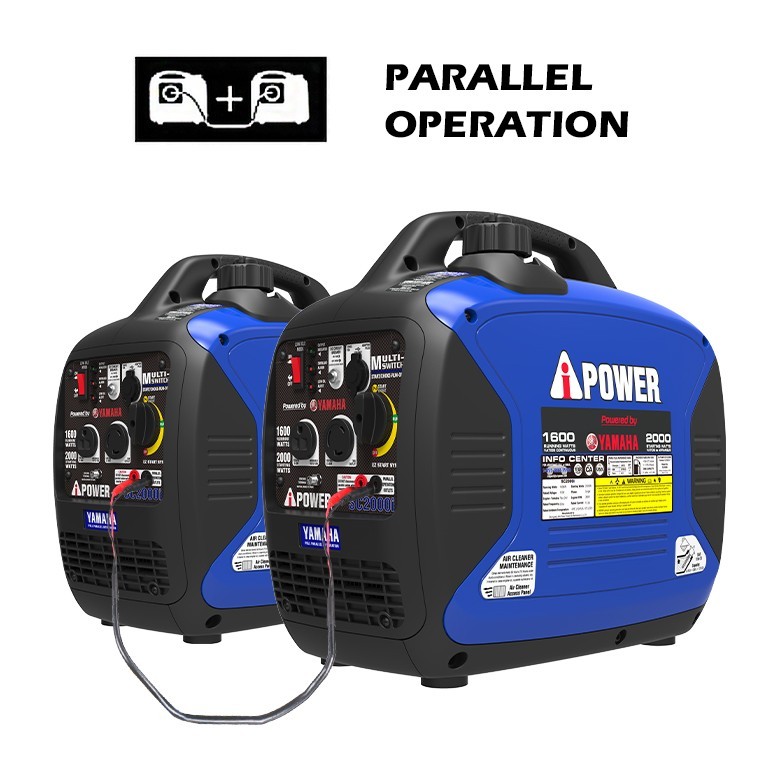 A-iPower 2000 Watt Portable Inverter Generator Powered By Yamaha Engine