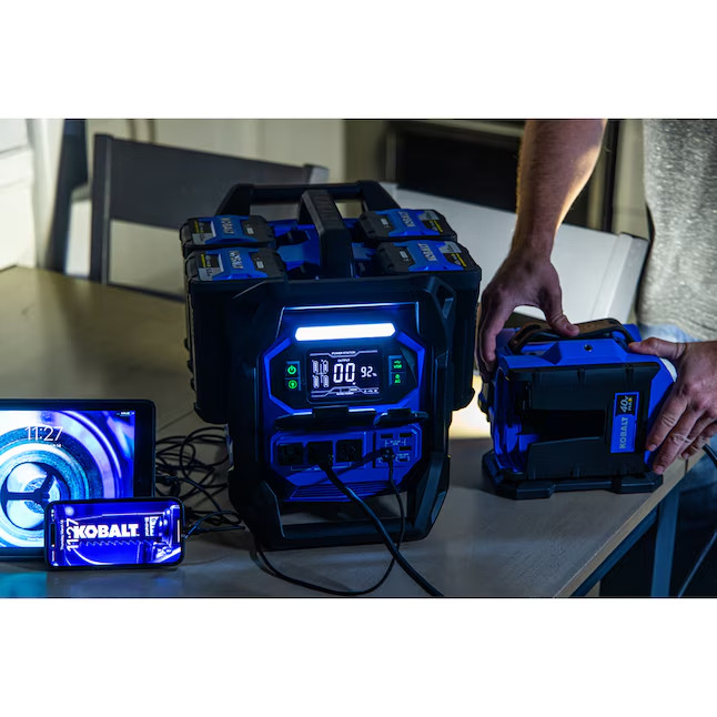 Kobalt 40V 1800W Portable Power Station Solar Generator Battery Kit KBS 1040A-03