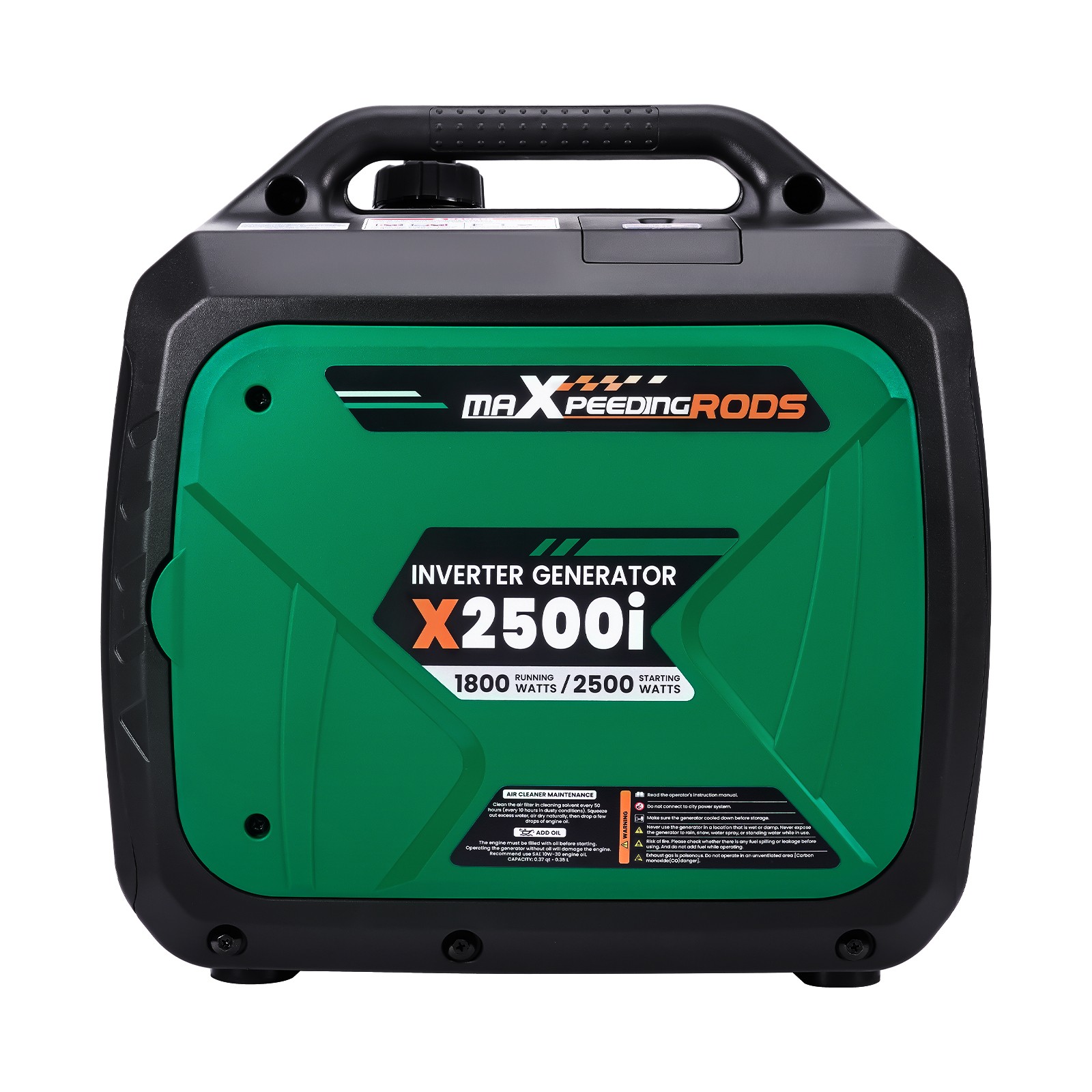 Portable 2500W Inverter Generator for Tailgate Parties, 2x120V Outlets