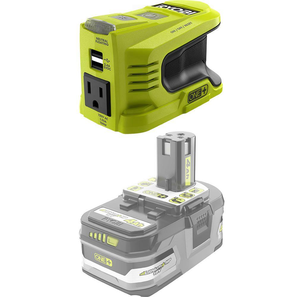 RYOBI CANADA 150W Powered Inverter Generator for 18V Battery