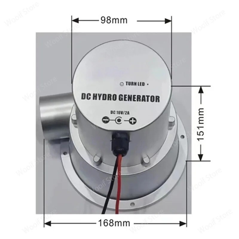 Water Turbine Type Small Hydro Generator DC Permanent Magnet Brushless