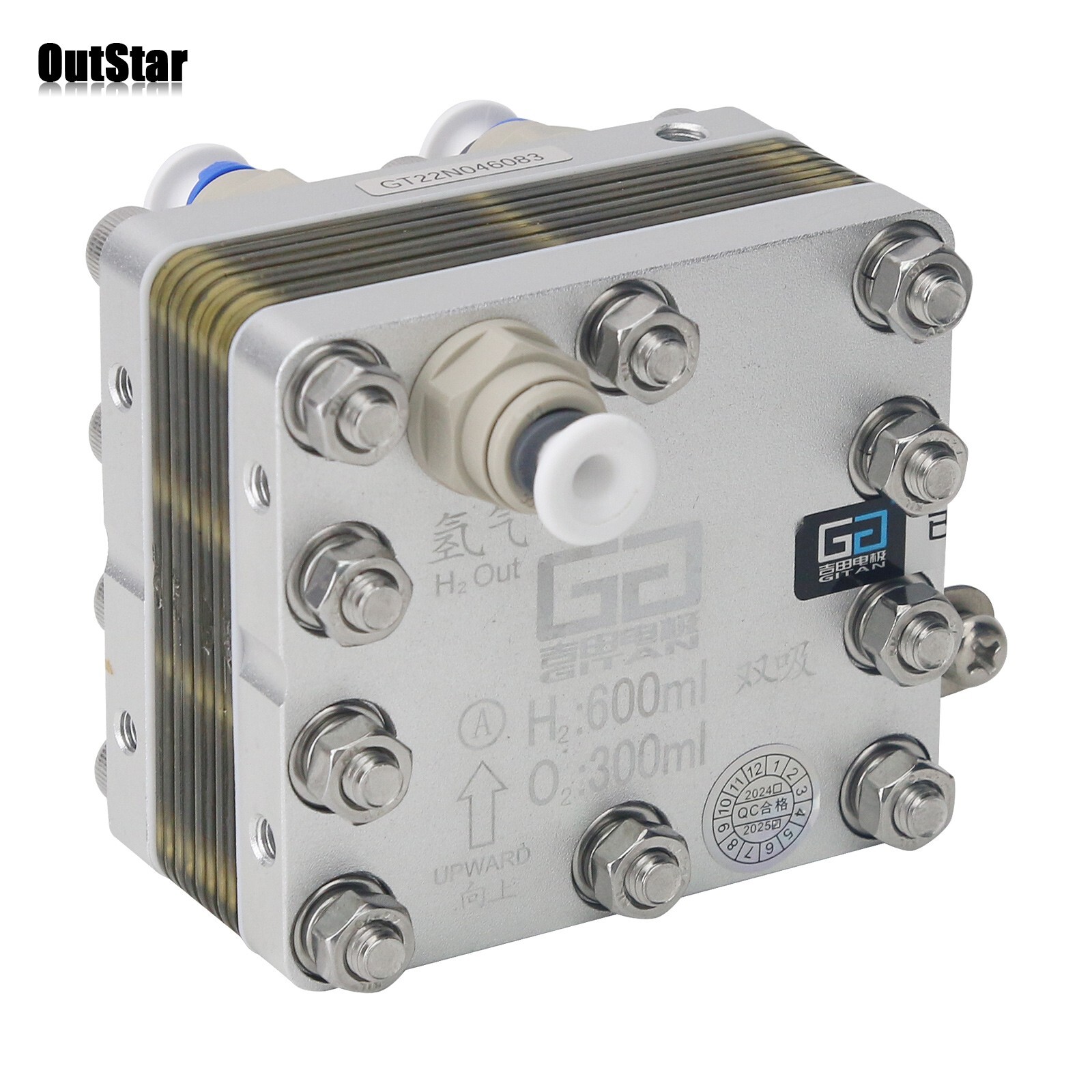 GT-A600A-4150 600ML Electrolytic Cell Module PEM Hydrogen Generator for Water
