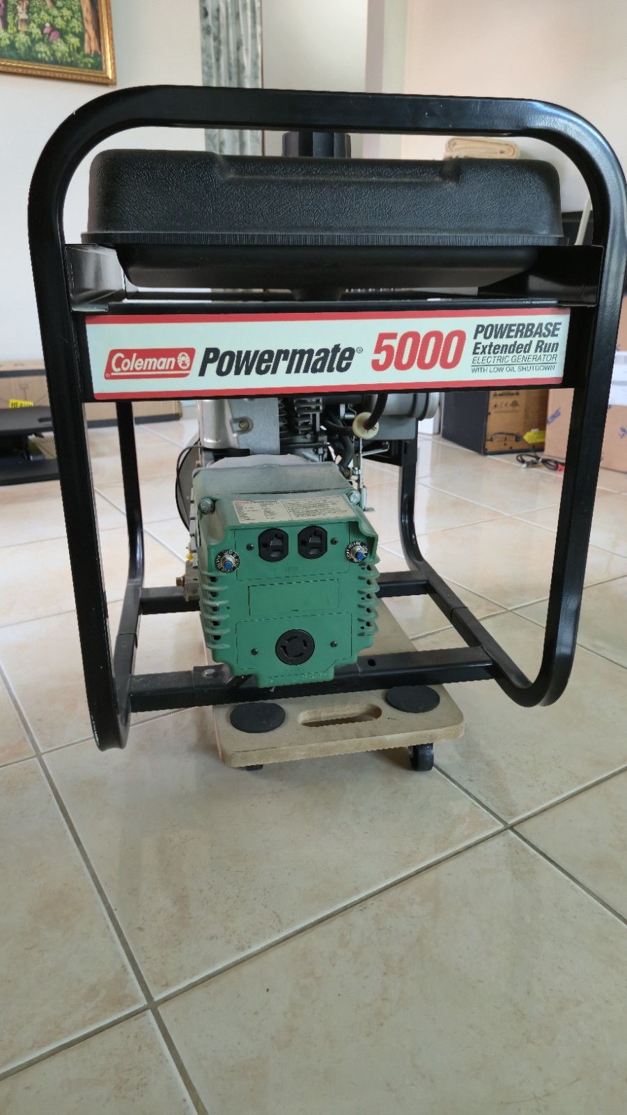 Coleman Powermate 5000 Powerbase Extended Run Electric Generator PM0545212.02