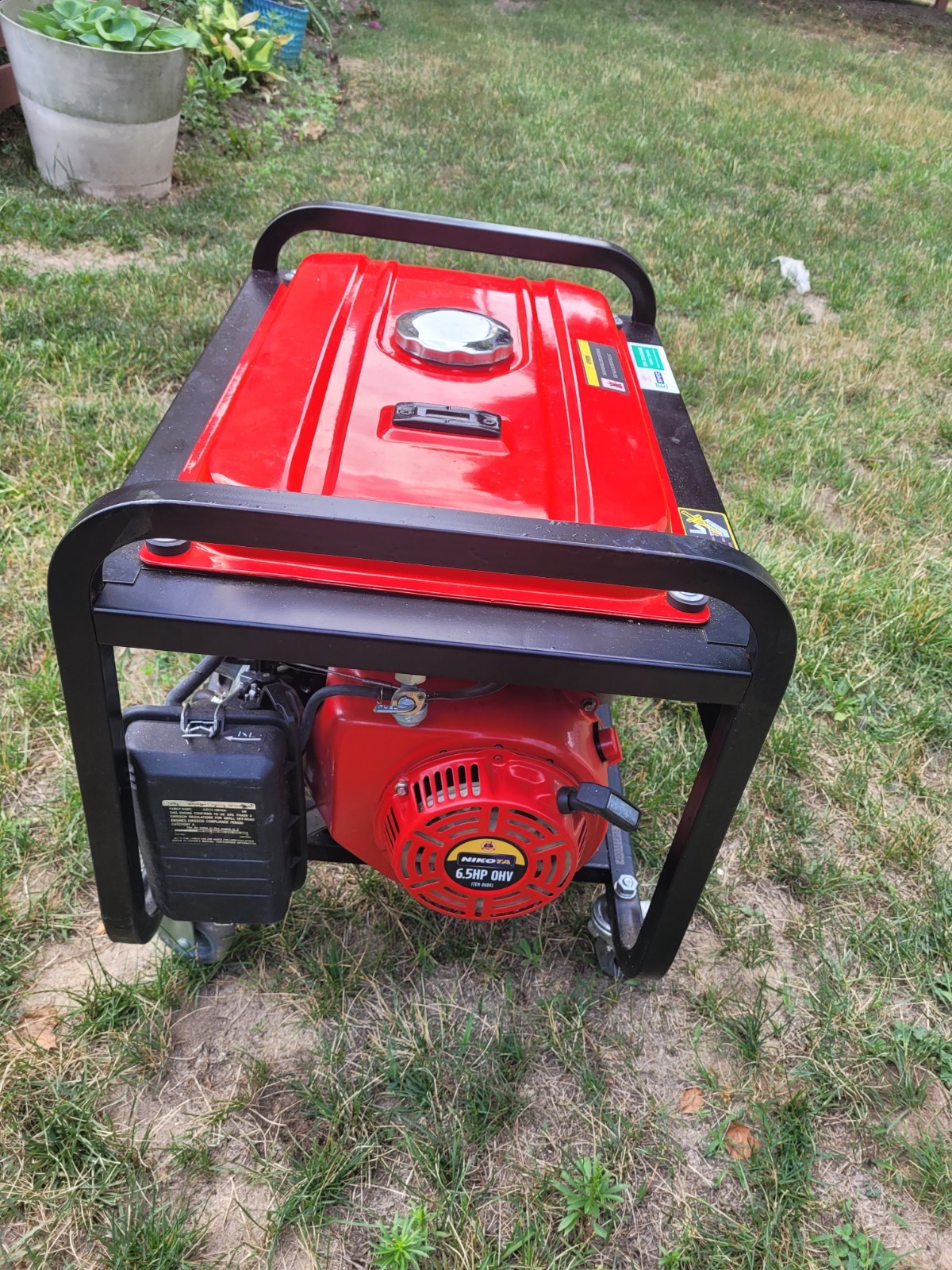 Propane Gas Dual Fuel Generator 3500 Watt 6.5HP 120V 240V Nikota 06041