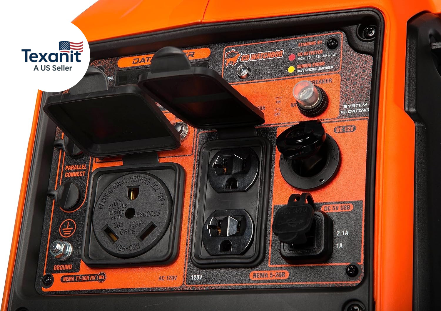 Quiet and Lightweight 3600-Watt Dual Fuel Rv-Ready Portable Inverter Generator w