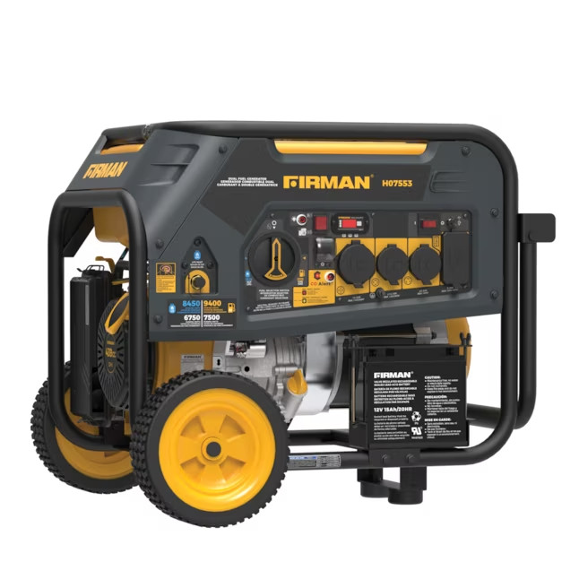 Firman H07553 Electric Start 120/240V with Power Cord and Cover 9400 Starting