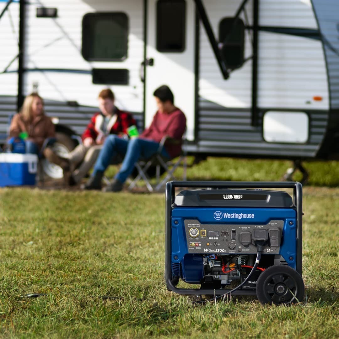 Westinghouse 6,600-W Portable RV Ready Gas Generator w/ Remote Start, CO Sensor