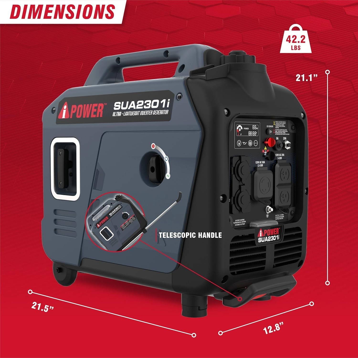 A-iPower SUA2301i Inverter Generator