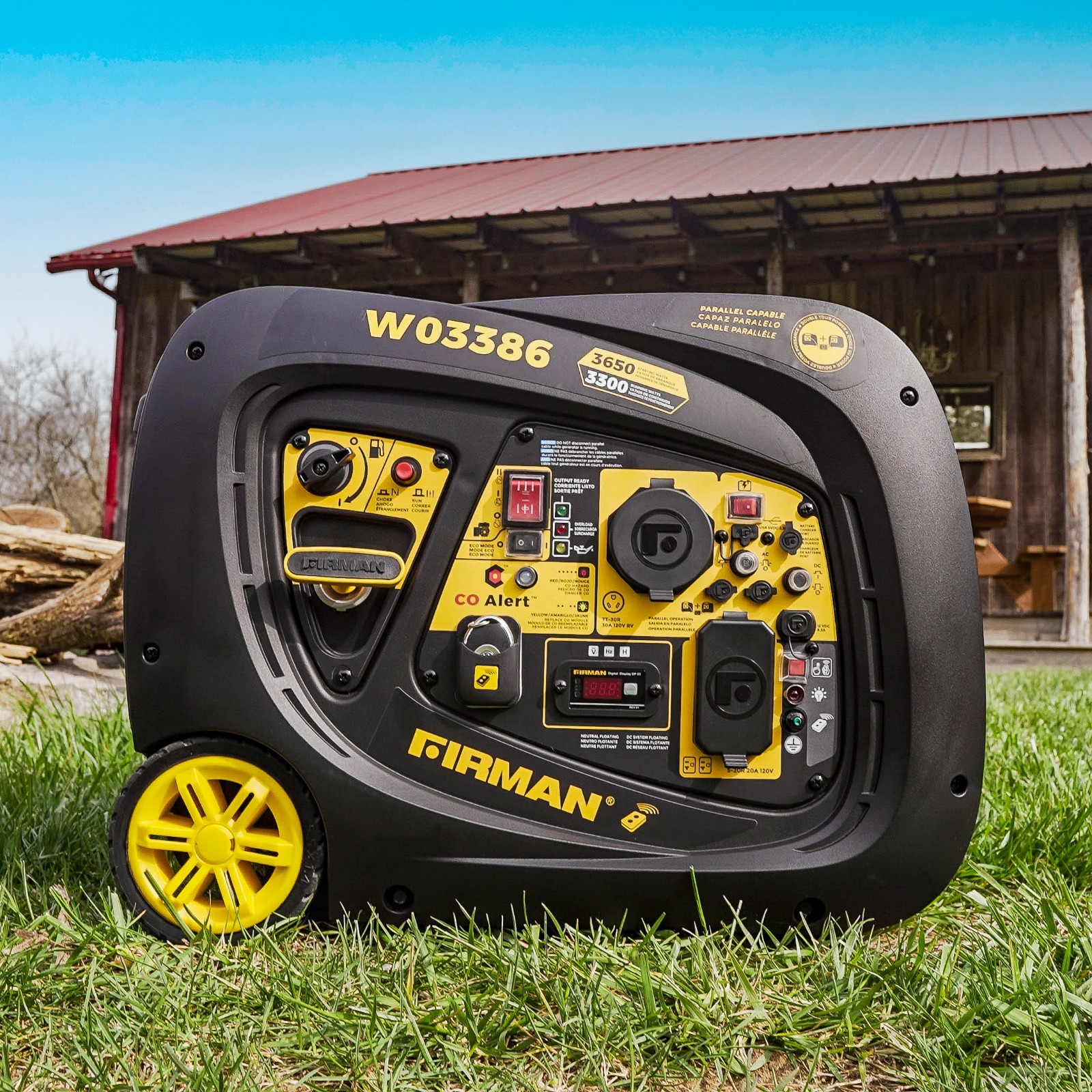 FIRMAN W03386F 3650W Remote Start Inverter Generator – Refurbished