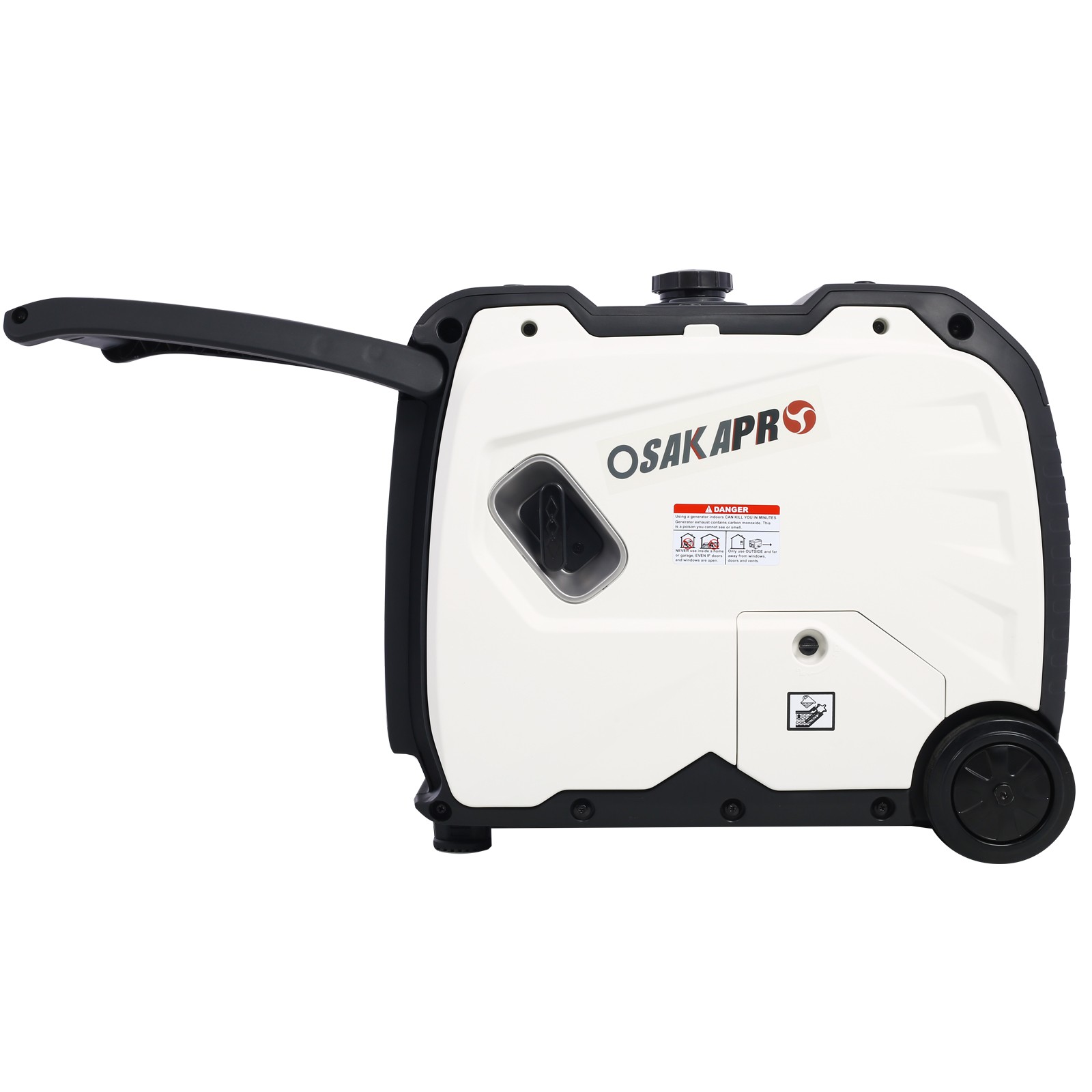4500W Portable Inverter Generator Ultra-Quiet Gas RV Home Backup Foldable Handle