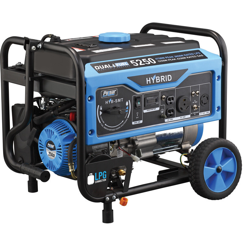 Pulsar PG5250B 5250W Hybrid Dual-Fuel Generator