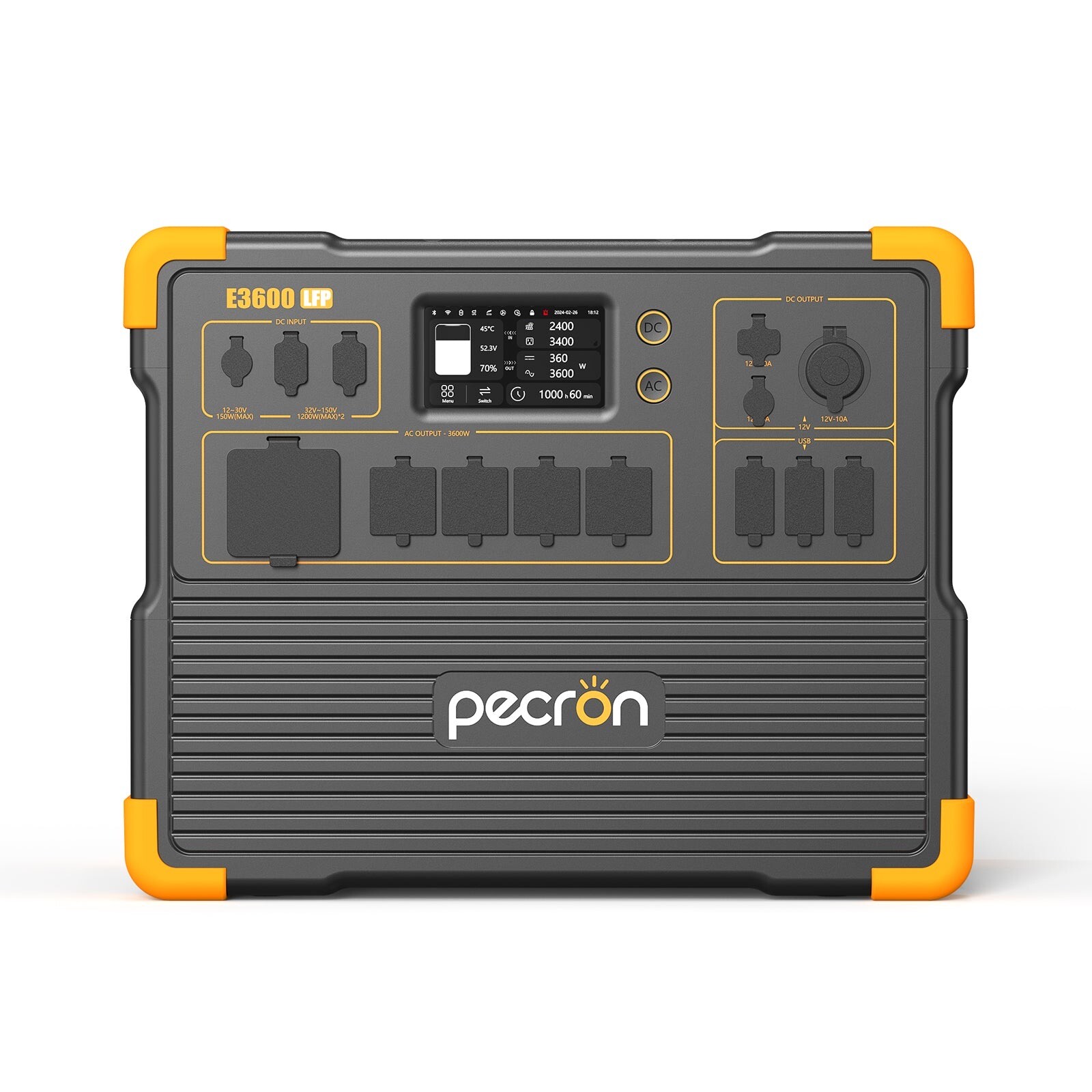 PECRON 2*e3600lfp Portable Power Station 3072Wh 3600W Home Backup Generator