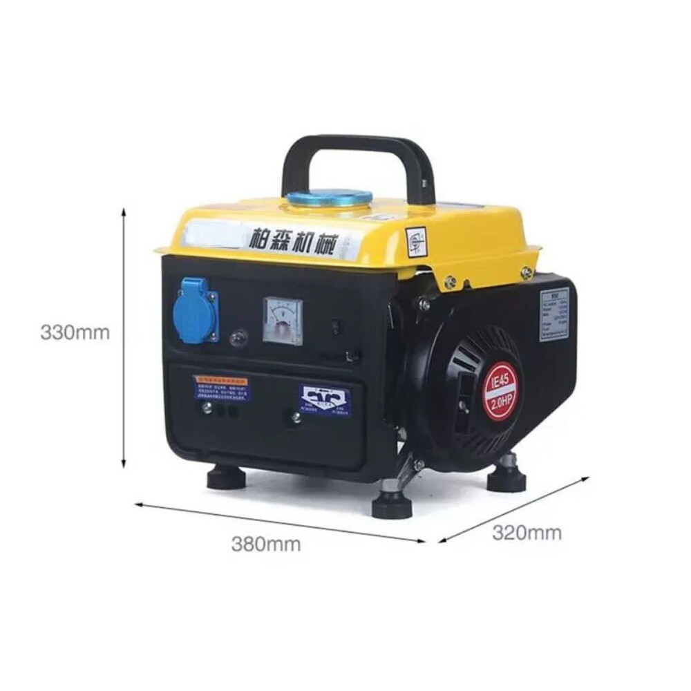 220V 650W Small Noise Gasoline Generator Portable Household Micro Two-Stroke