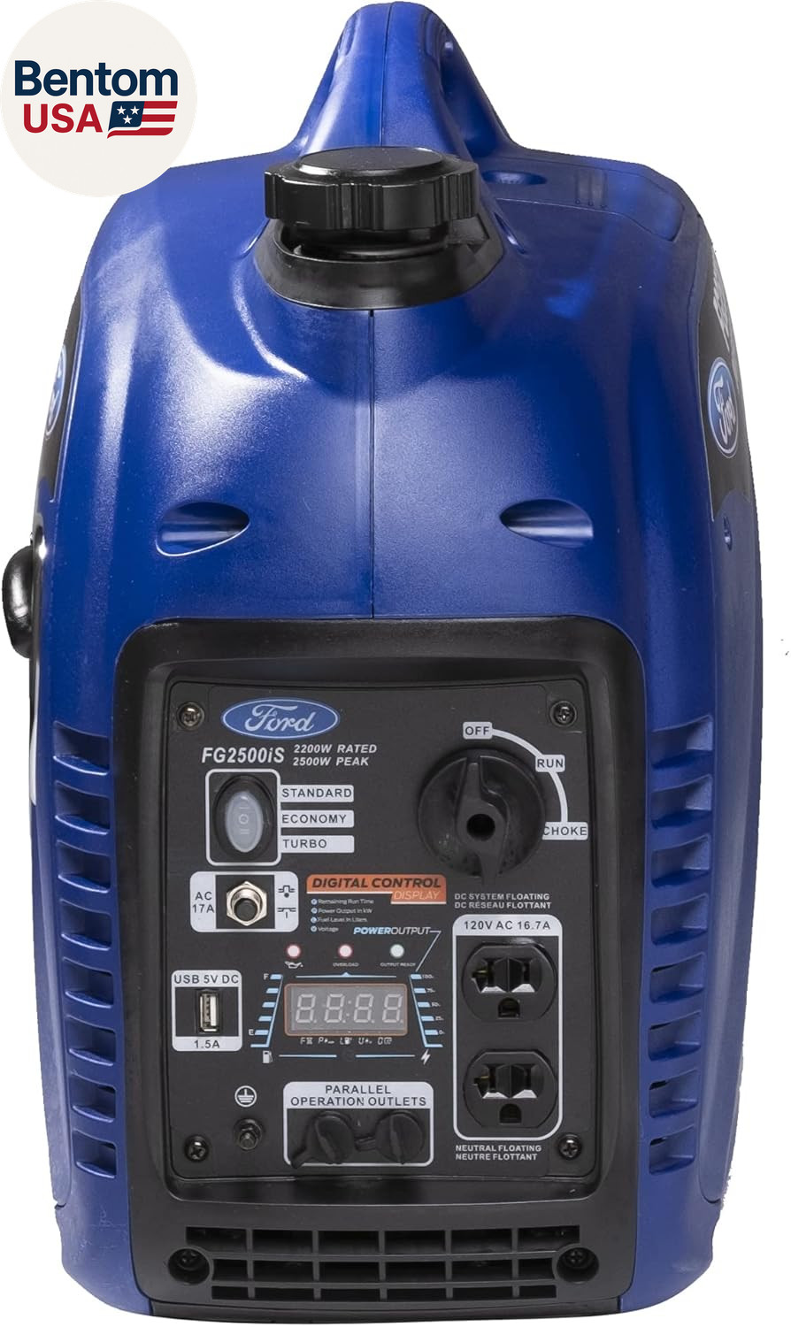 2300 Watt Gas Inverter Generator, Small Portable & Quiet, Home Use, Camping, Out