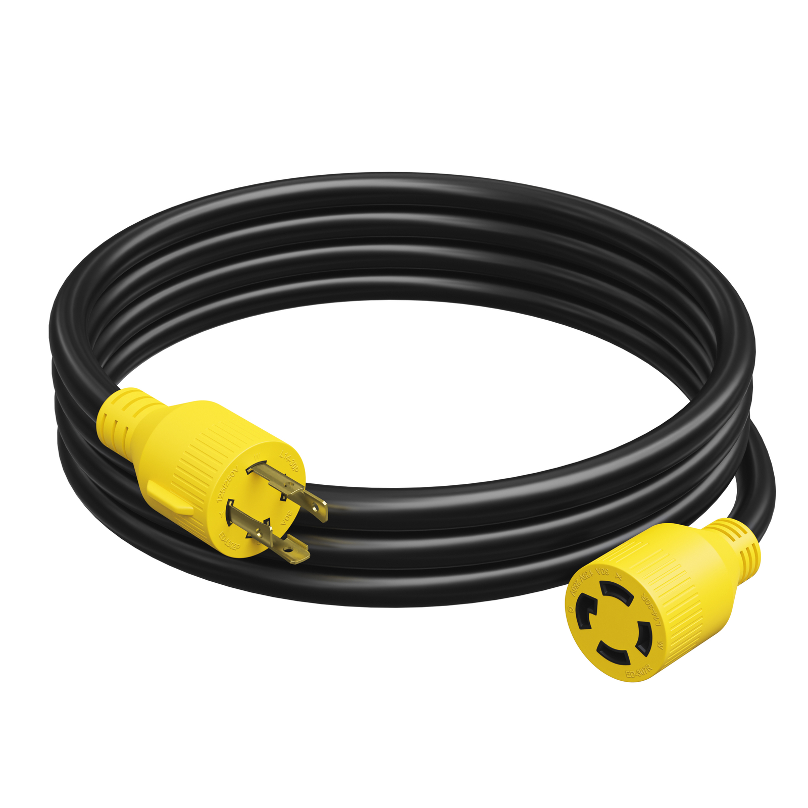 Generator Extension Cord 15 Ft 4 Prong Power Cable 10 4 30 Amp Adapter Plug New
