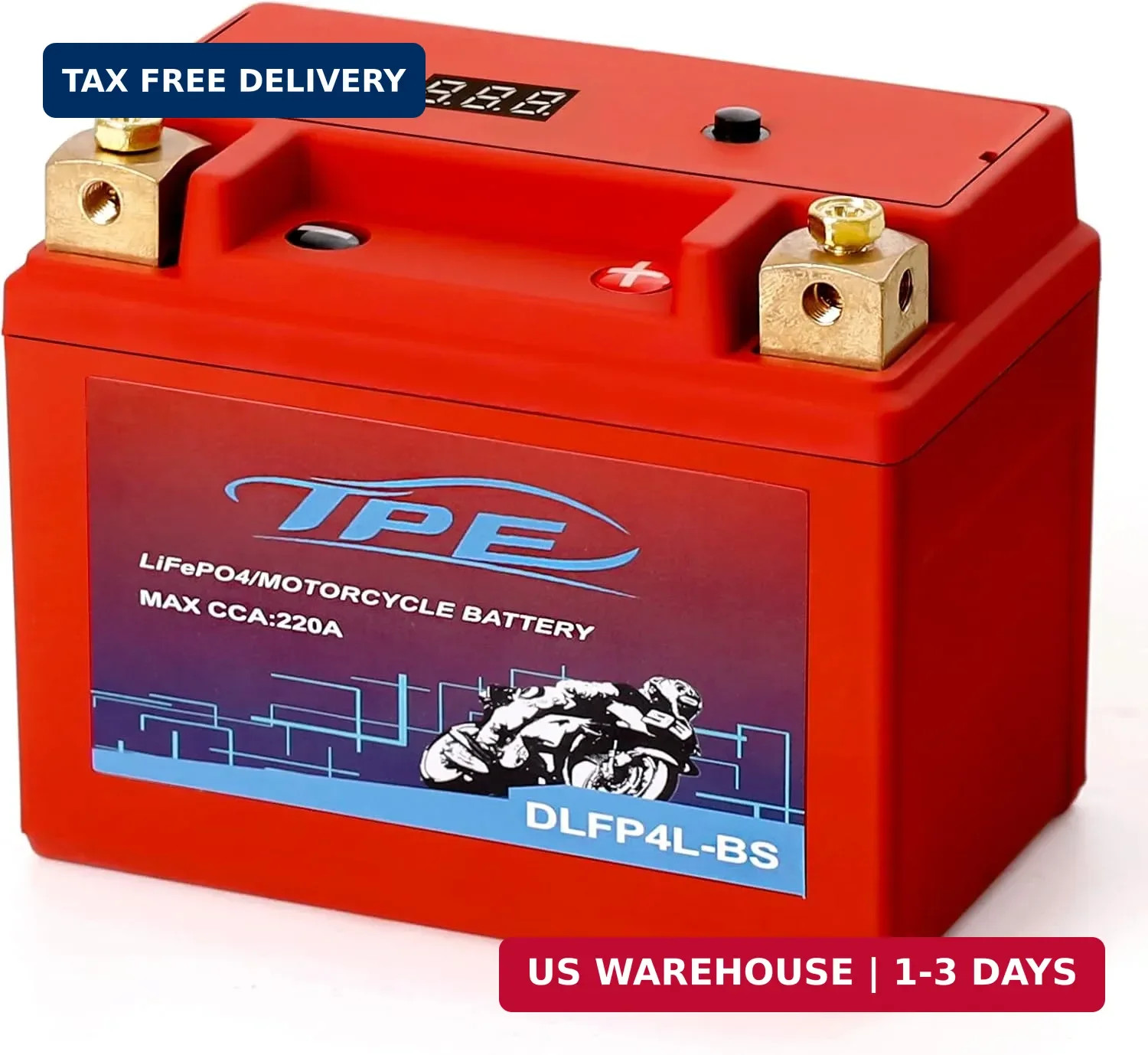 TPE Lithium Motorcycle Powersport Battery LiFePO4 Engine Start Battery 12.8V 2.5