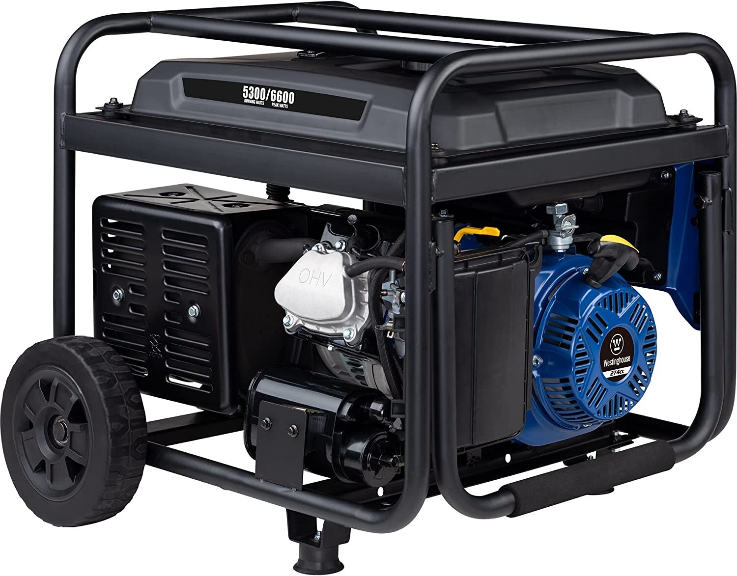 Westinghouse 6,600-W Portable RV Ready Gas Generator w/ Electic Start, CO Sensor