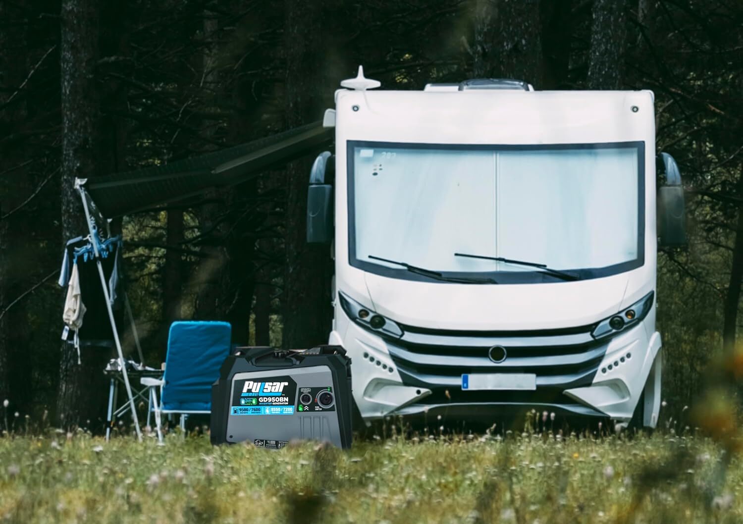 Pulsar 9500W Dual Fuel Portable Inverter Generator for Residential and Camping