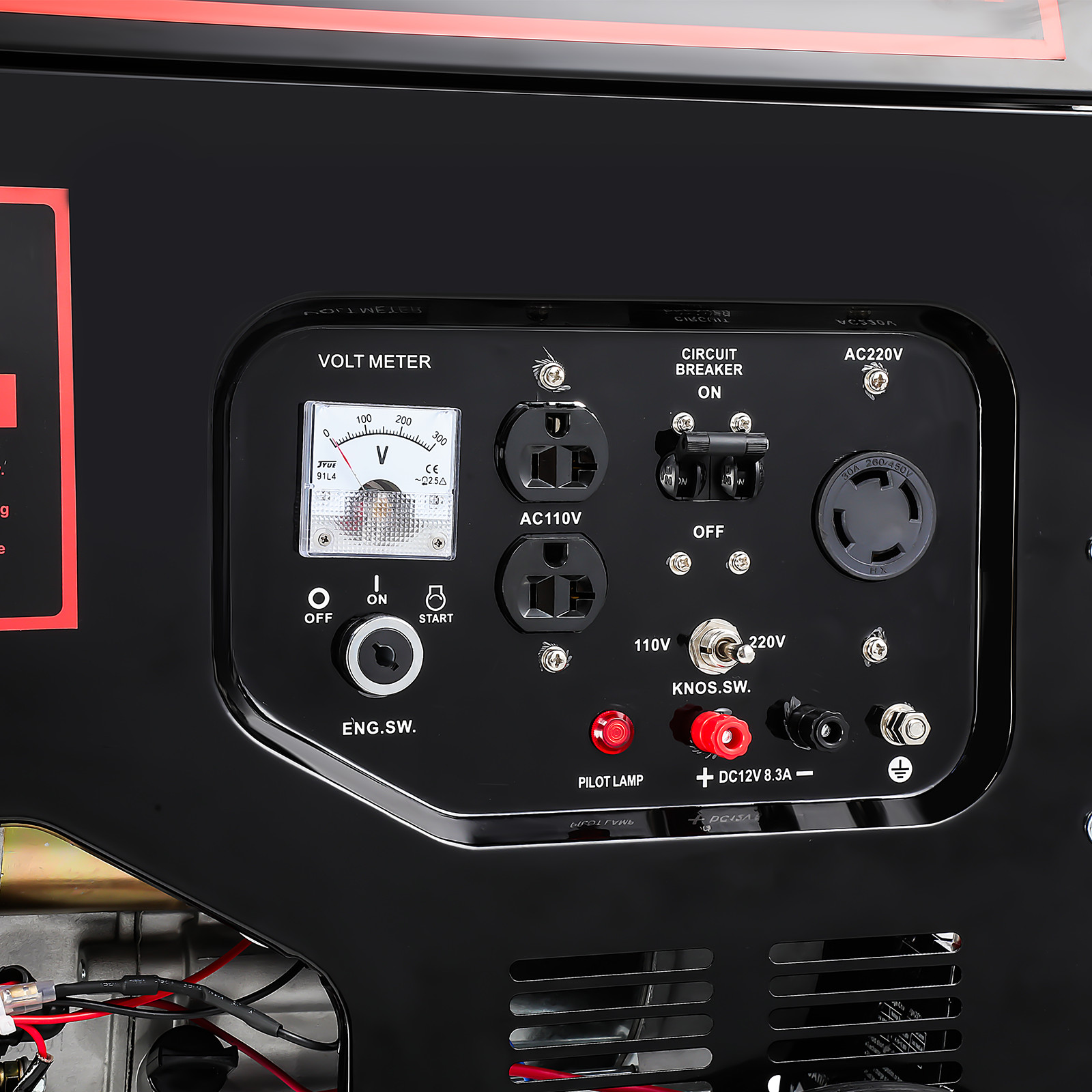 5000W Gas Inverter Generator Electric Start 274cc OHV Engine 110V 220V Dual Volt