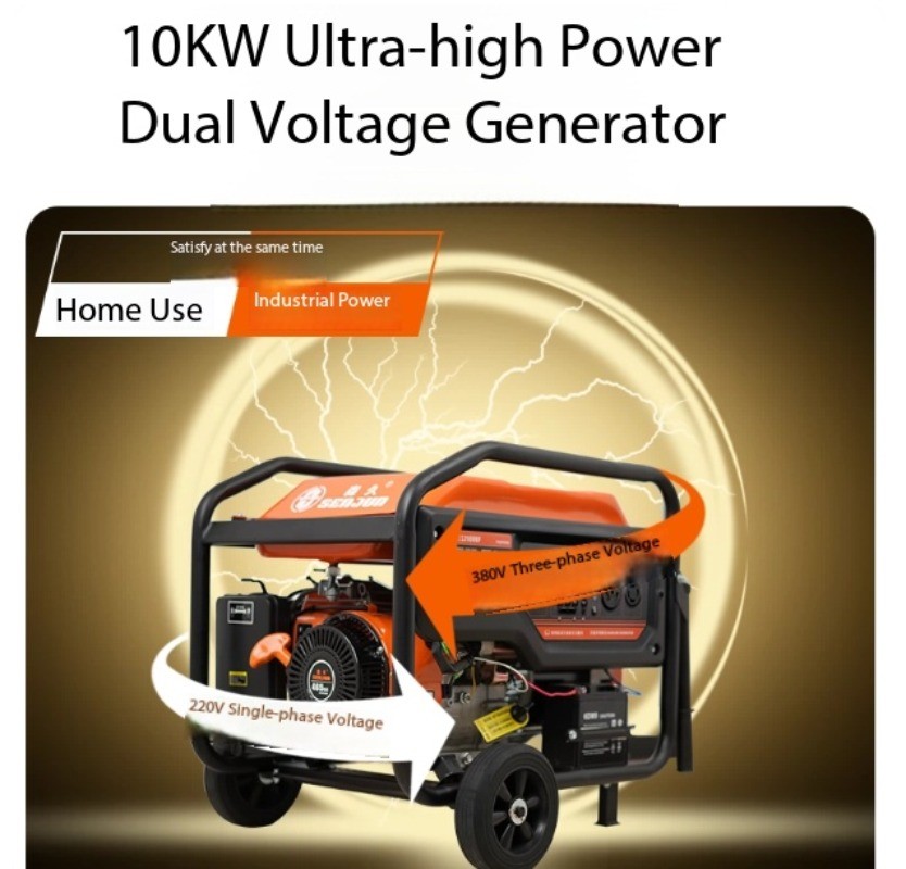 220V Single-Phase Electric Start Generator for Construction Emergencies