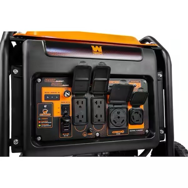 WEN 6250/5000-Watt RV and Transfer-Switch-Ready Gas-Powered Inverter Generator