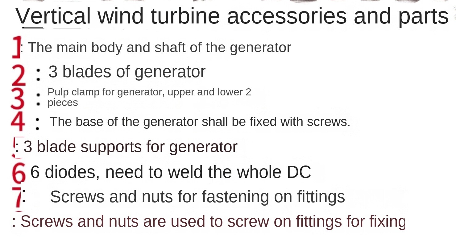 Vertical-axis Wind Turbine Model; Three-phase Permanent Magnet Generator