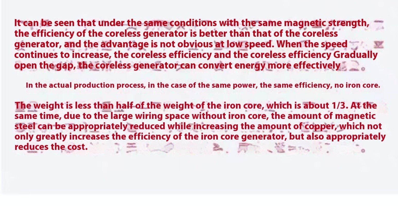 Double-Layer Disc Type Iron Core Generator Permanent Magnet Brushless Generators