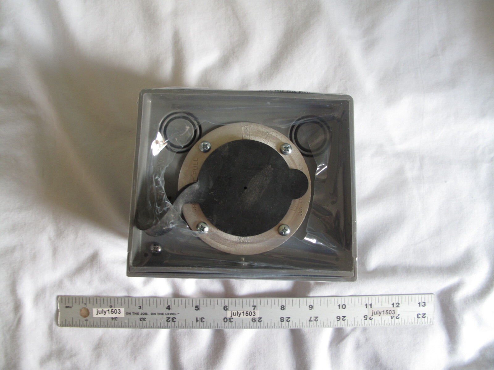 (1) NEW Generac 6338 50 Amp Outdoor Power Inlet Box Plastic CS6365 3R 125/250V