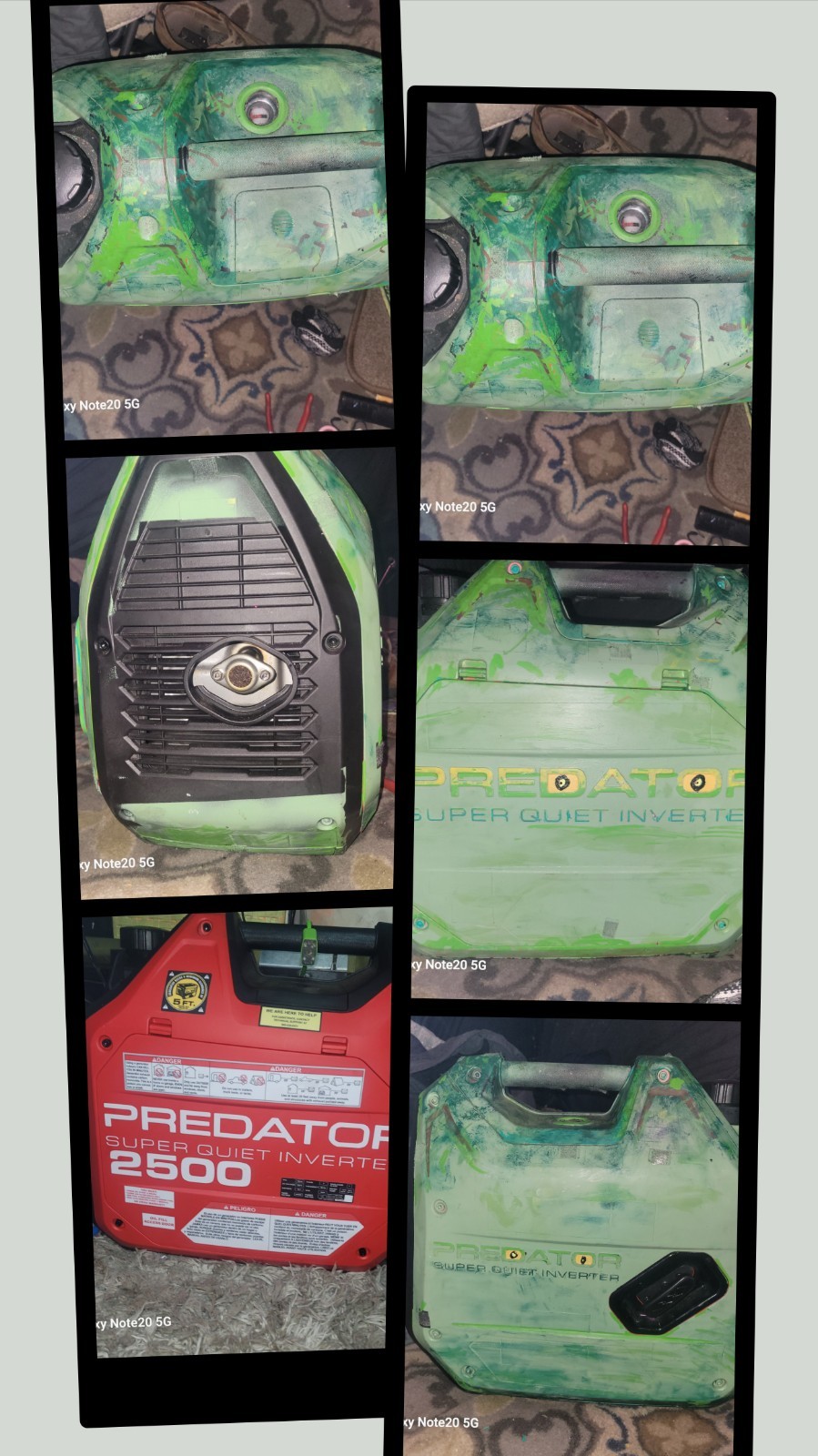 Predator Super Quiet Portable Inverter Generator 2500 Green