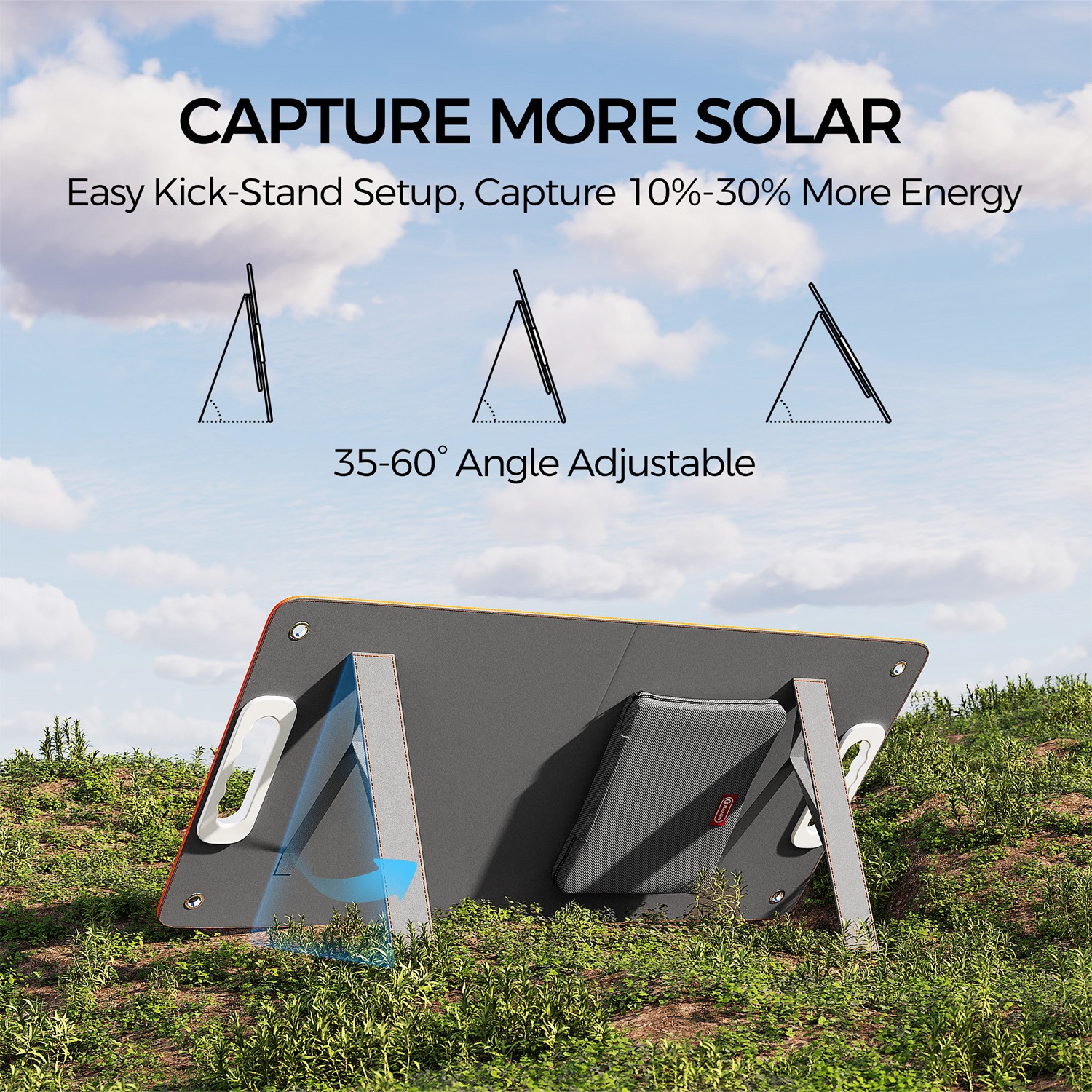 Portable 200W Power Station 60W/18V Solar Panel Backup Outdoor/Indoor/Camping/RV