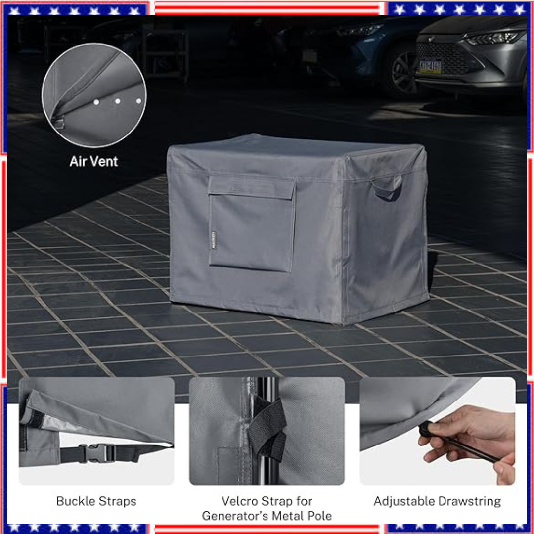 Generator Covers Heavy Duty Waterproof, 38”Lx28”Wx30”H Portable Generator Cov…