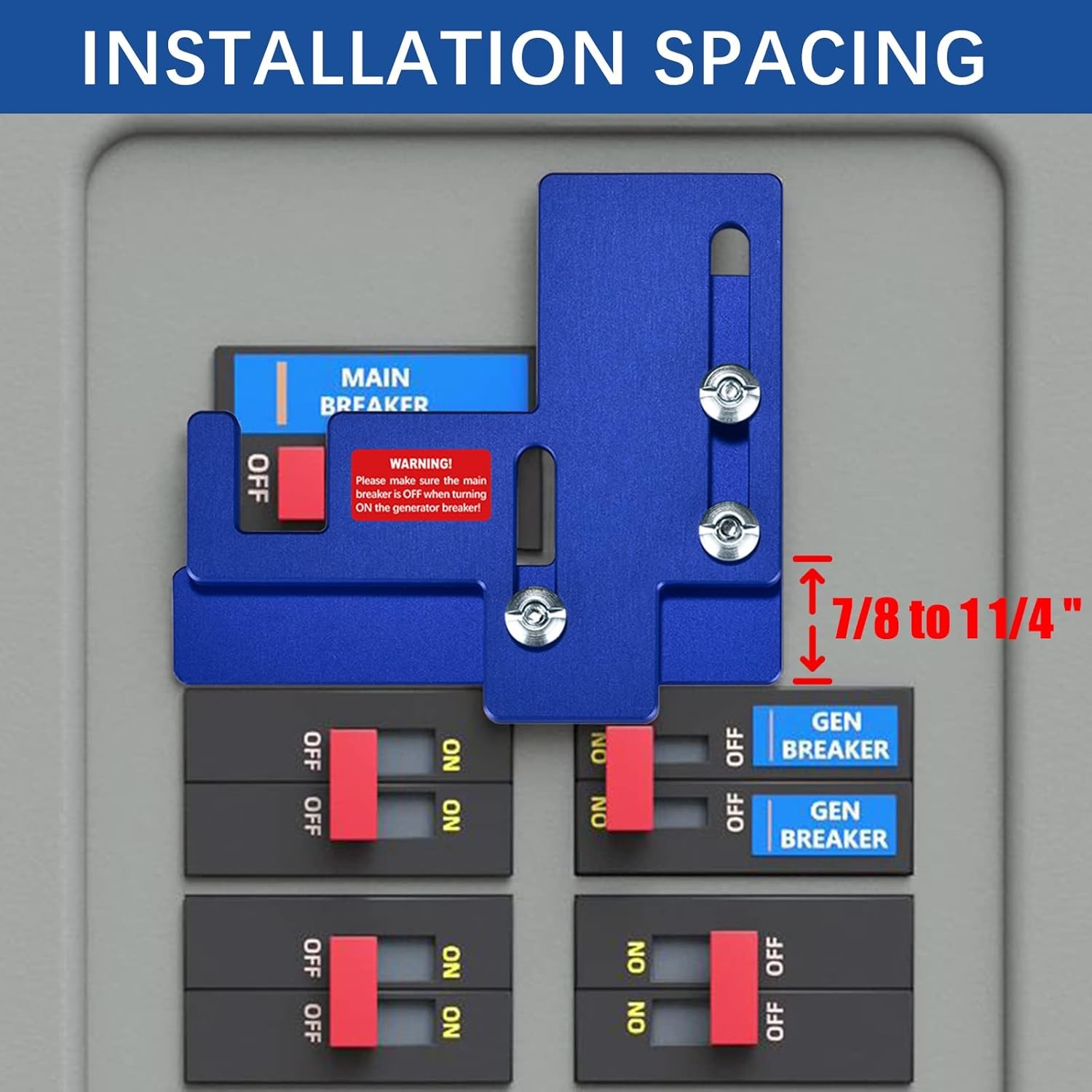 LATING Generator Interlock for Siemens or Murray 150 or 200 A mp Panels with 7/8