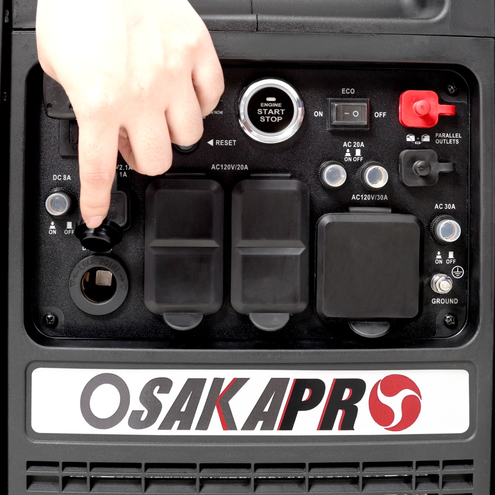 5.5KW Super Quiet Inverter Generator – Dual Fuel, Remote Start, Wheels, EPA