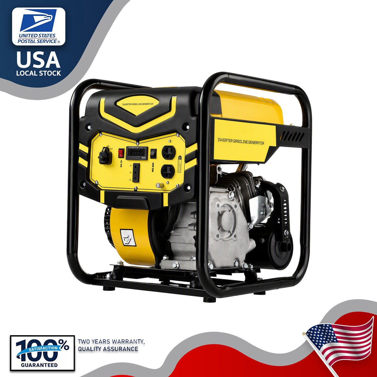 Quiet Portable Inverter Generator 2800W Gas Powered for Outdoor RV Camping