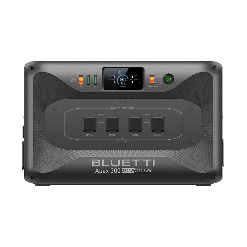 BLUETTI Apex 300+Charger 1 560W Alternator Charger 2764Wh Power Station