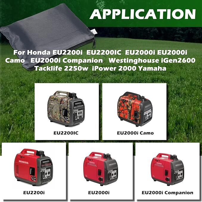 Waterproof Generator Cover w/ Storage Pocket for Honda Eu2200i Eu2000i EU2200IC