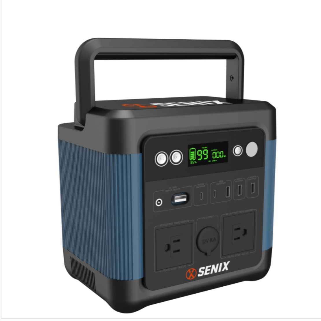 Senix 1200W 2400W Peak Portable Power Station Inverter Generator PS1200
