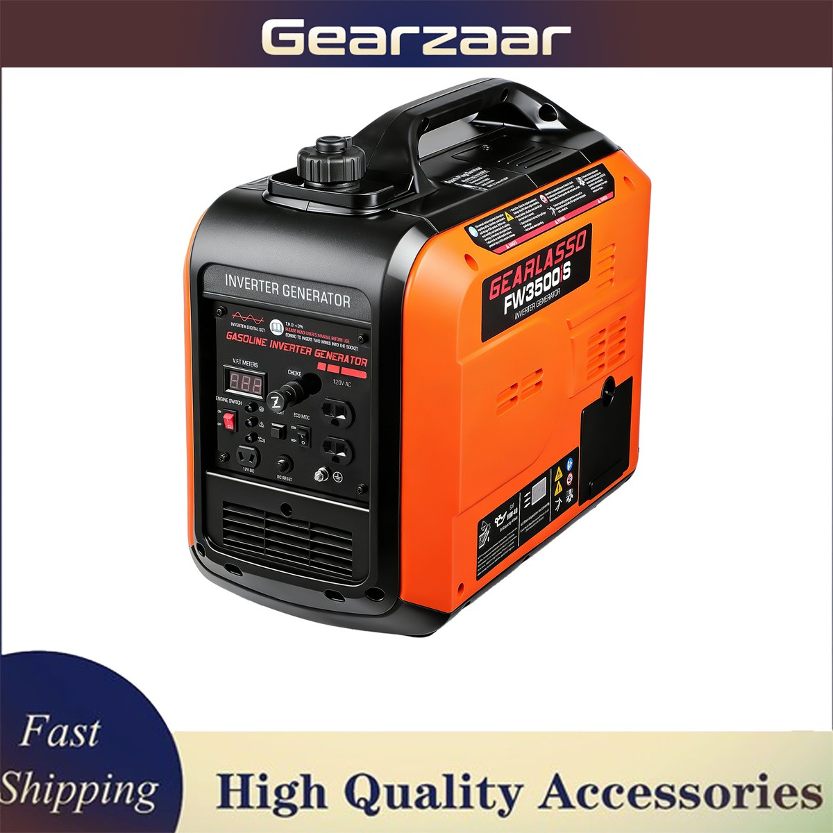 5000W Generator RV ECO Mode Parallel Ready CO Sensor Lightweight Pure Sine Wave