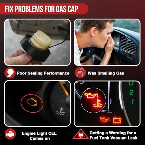 Gas Cap Fuel Cap FC1089 for 2004-2021 Ford F150-F600 Ranger Edge Escape Fusion