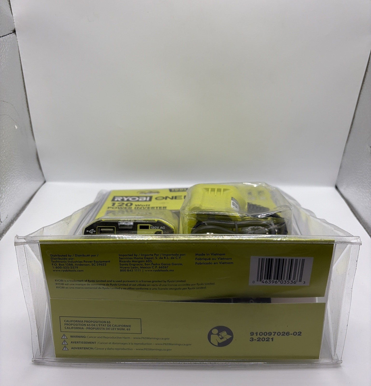 RYOBI 18V 120-Watt 12V Automotive Power Inverter with Dual USB Ports RYi120A