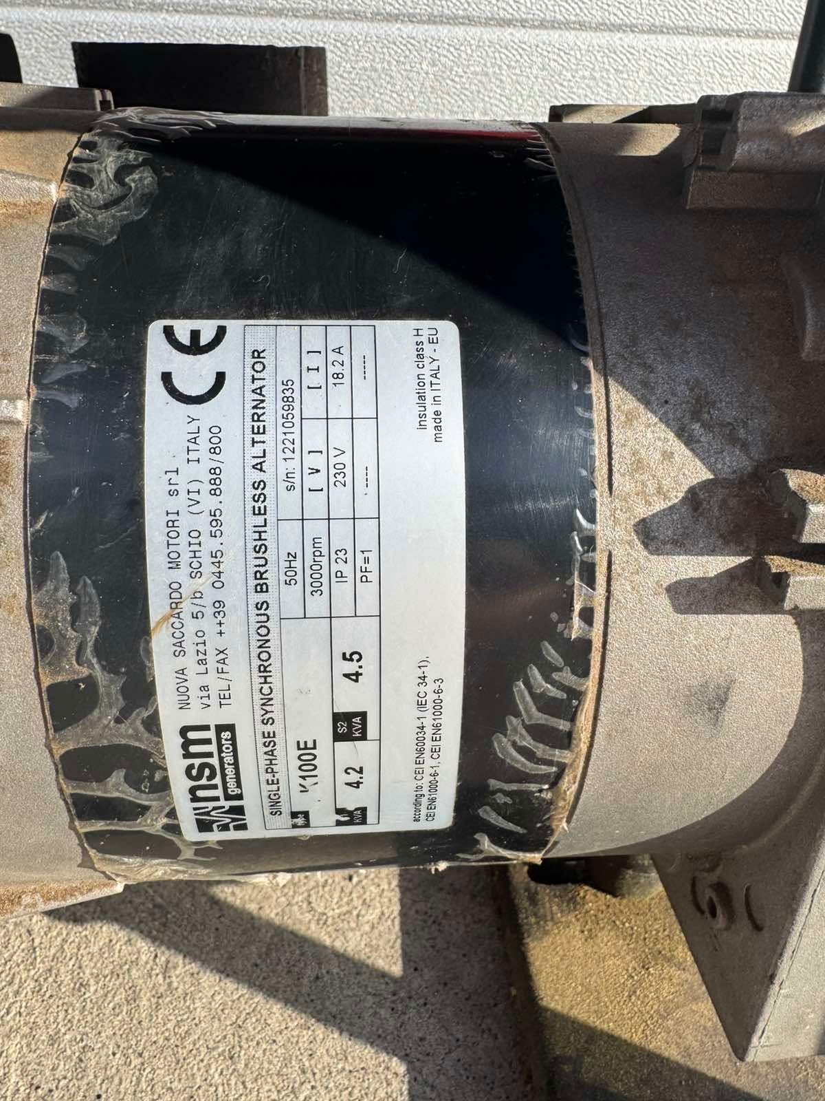 4.5 kVA Petrol Generator 230V 50Hz – NSM Italy Alternator – EU Power Generator