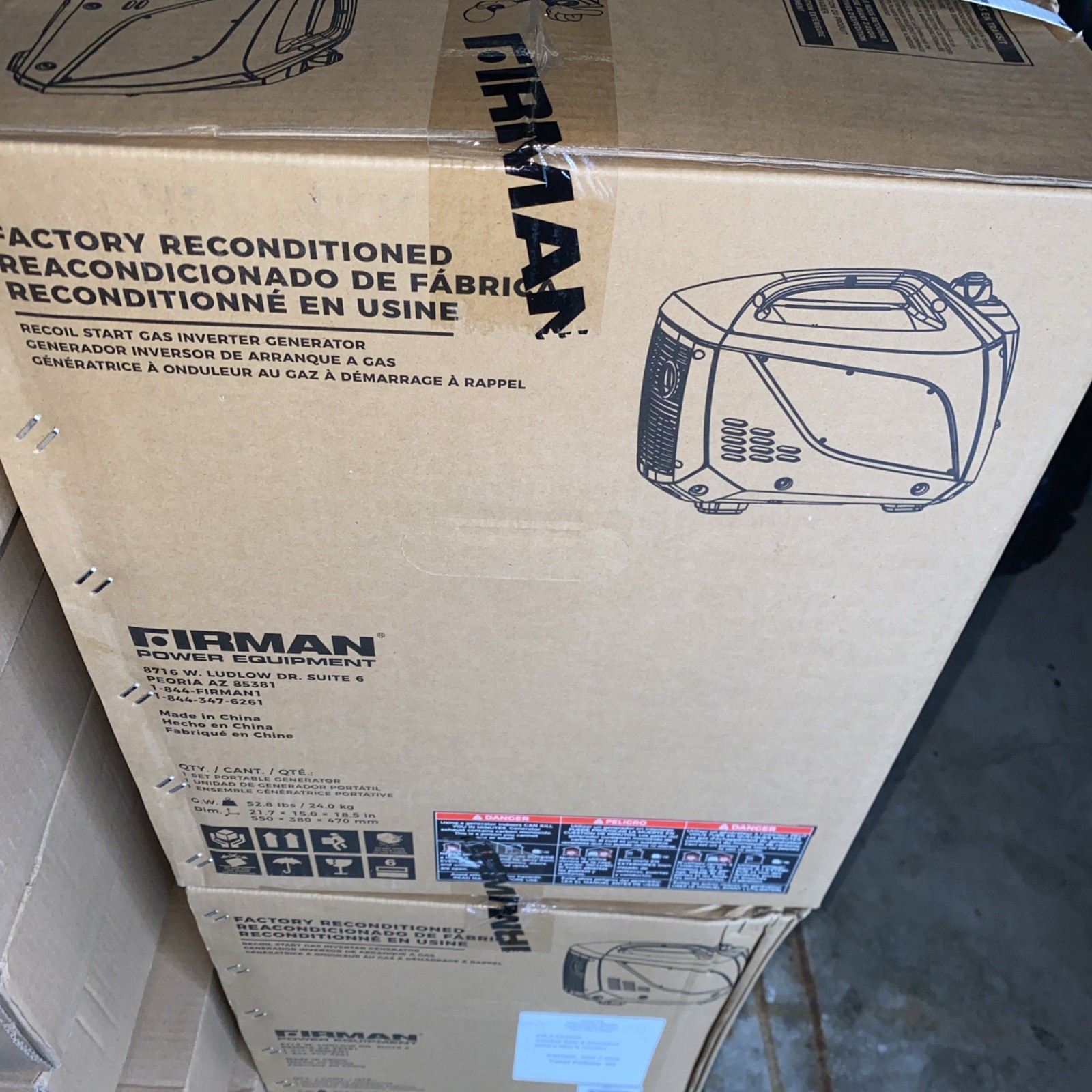 FIRMAN W01682F 2000/1600 Watt Recoil Start Inverter Generator –