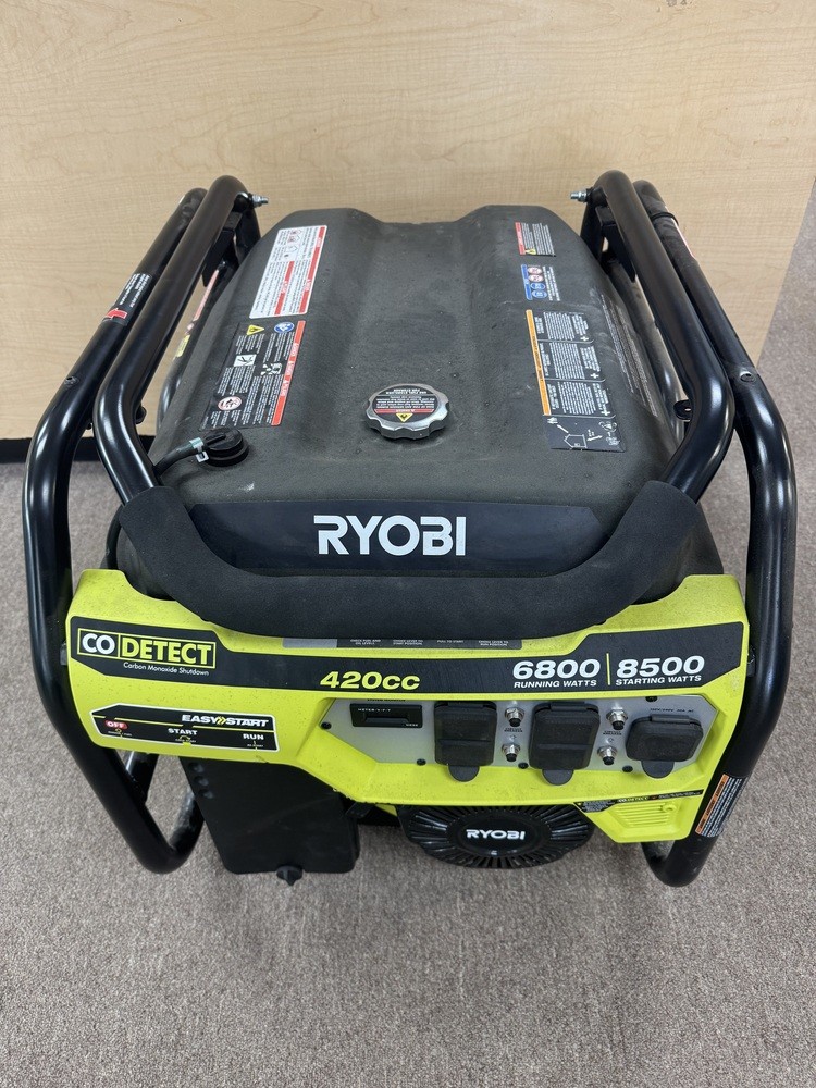 RYOBI RY906522VNM GENERATOR (LOCAL PICK UP ONLY) 123 HRS