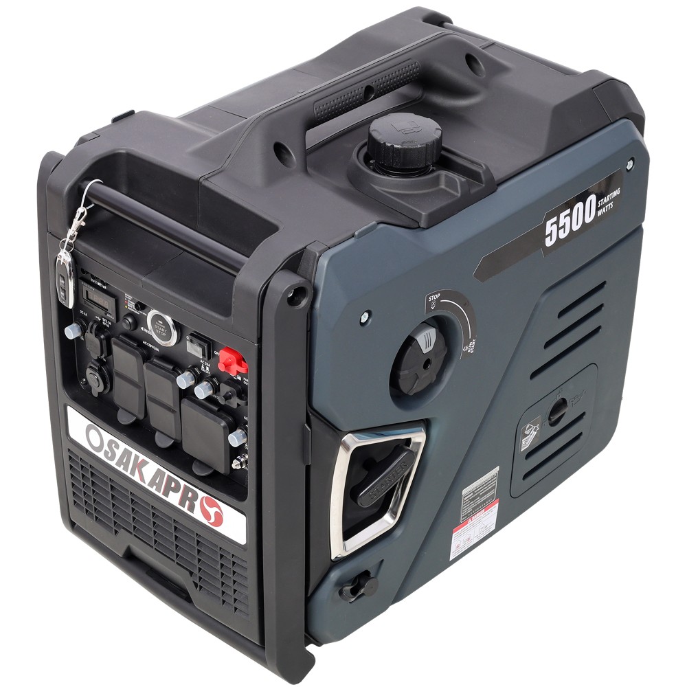 5500W Dual Fuel Inverter Generator w/ Remote Start, CO Sensor & Wheels