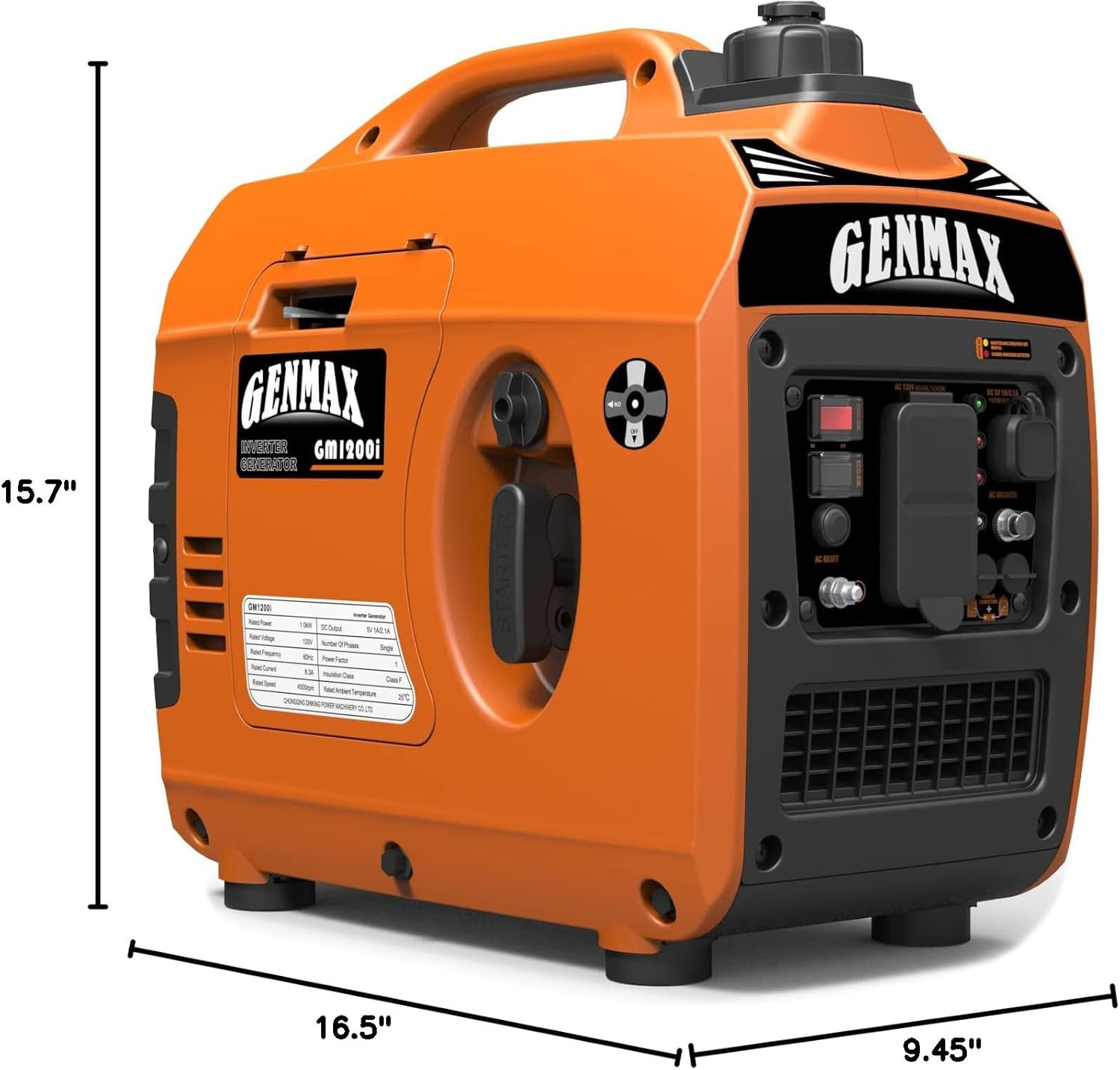 GENMAX Generator?Epa Compliant, Eco-Mode Feature, Ultra Lightweight for Backup H