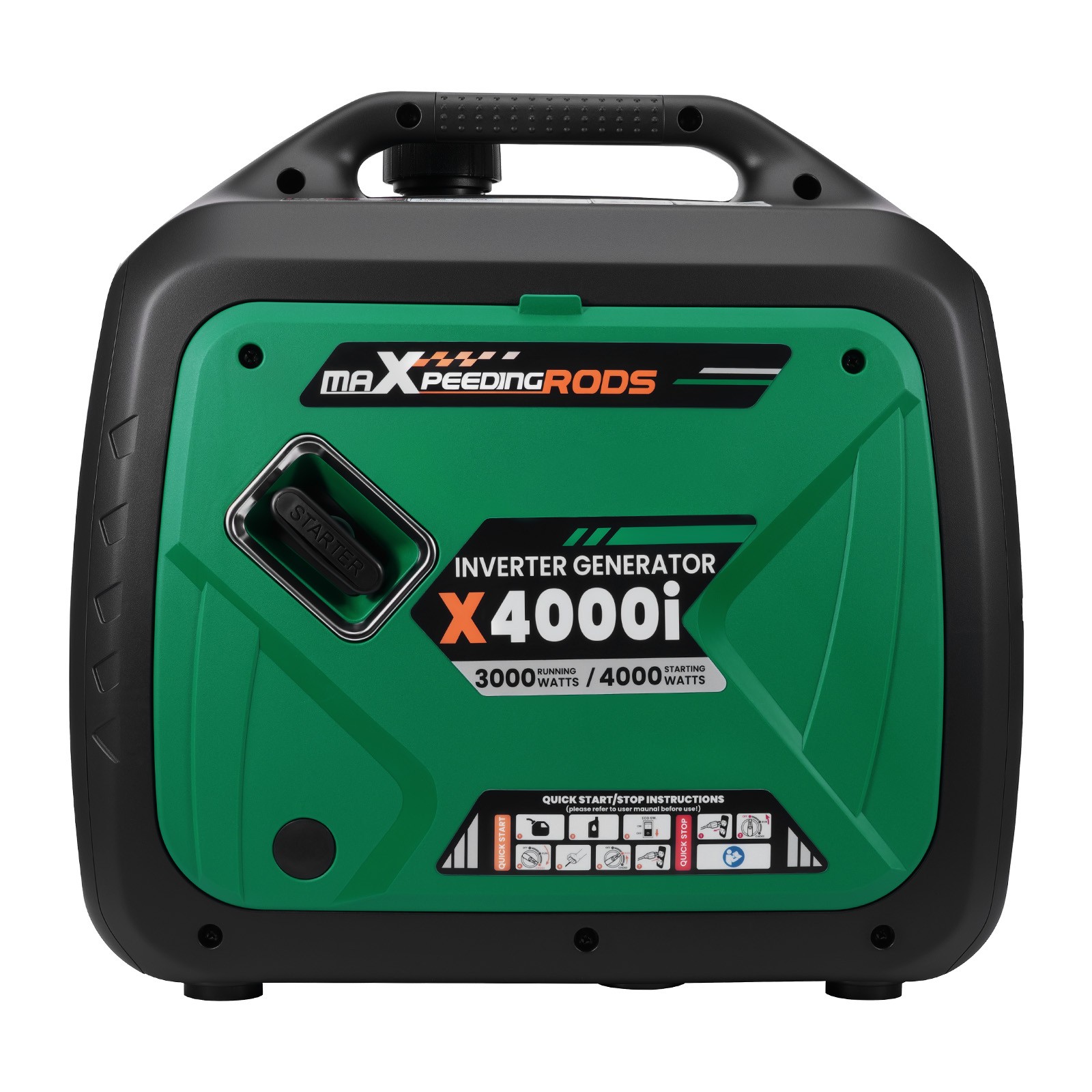4000W 24kg Portable Gasoline Inverter Generator Eco Quiet For Outdoor Party