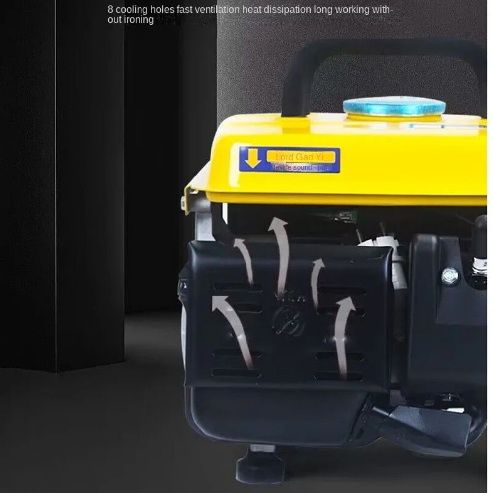 220V 650W Small Noise Gasoline Generator Portable Household Micro Two-Stroke