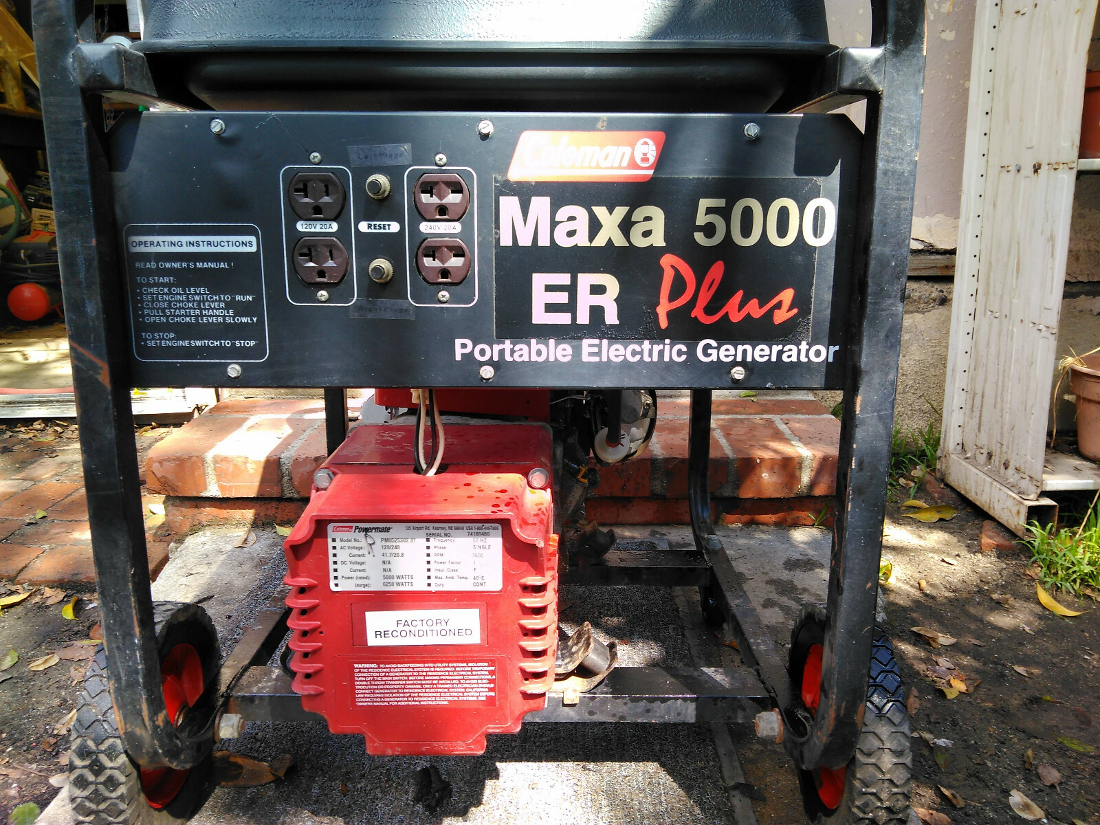 Coleman Maxa 5000 ER Plus keep internet/food from spoilage during a power outage