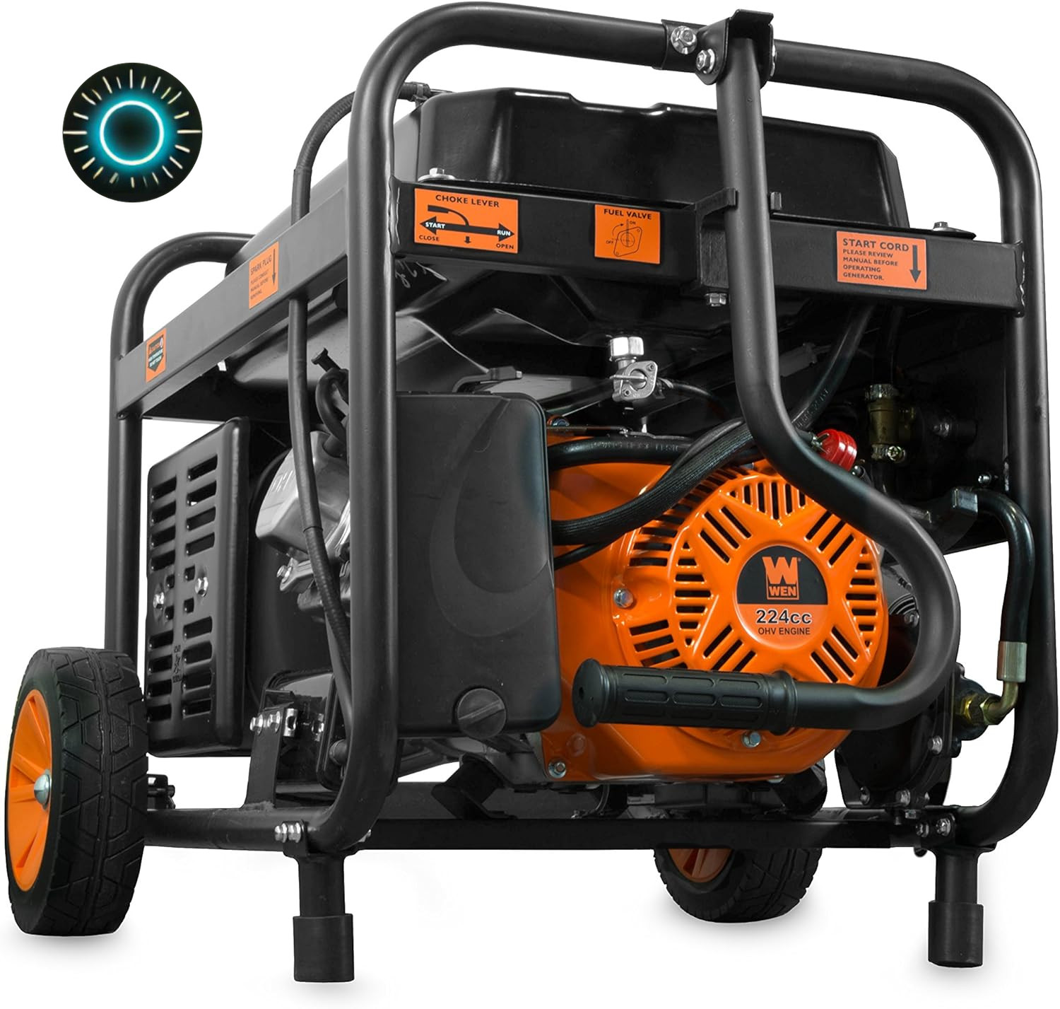 DF475T WEN 4,750-Watt 120V/240V Dual Fuel Portable Generator Wheel Kit Electric