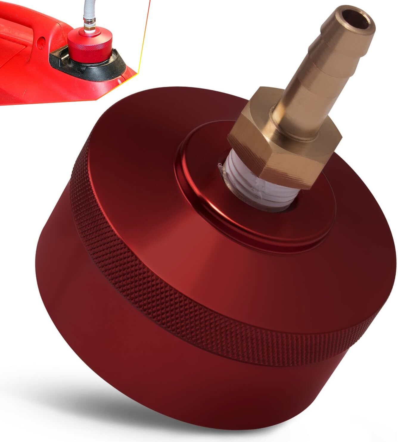Extended Run Gas Cap Red Aluminum for Honda EU1000i EU2000i EU2200i EU3000i